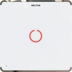 HE-TPS01-WW Touch Panel Switch, Z-Wave Plus v2 700-serien, 1 knap, 1x input, 1x 5A output